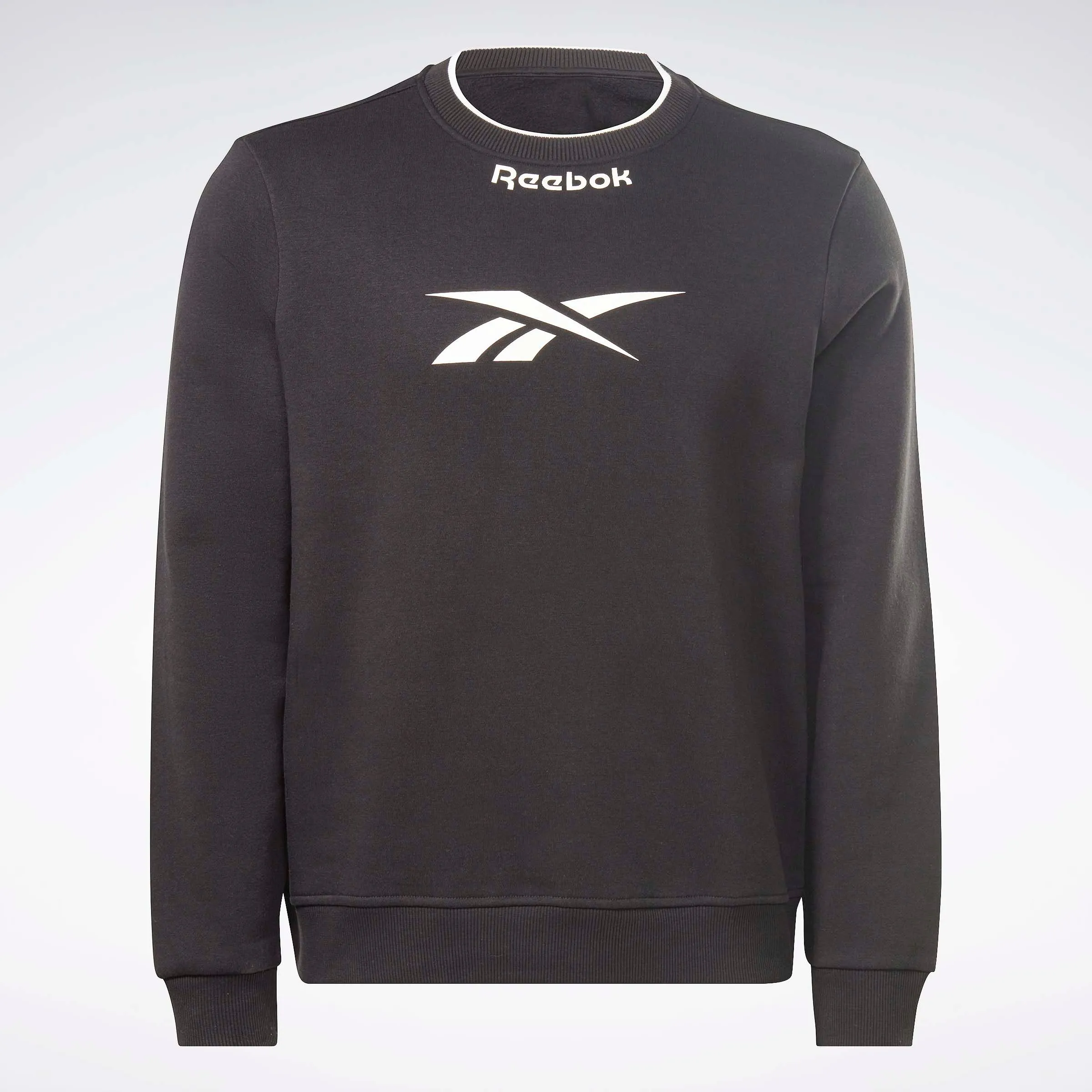 Reebok Identity Arch Logo Fleece Crew Sweatshirt Black