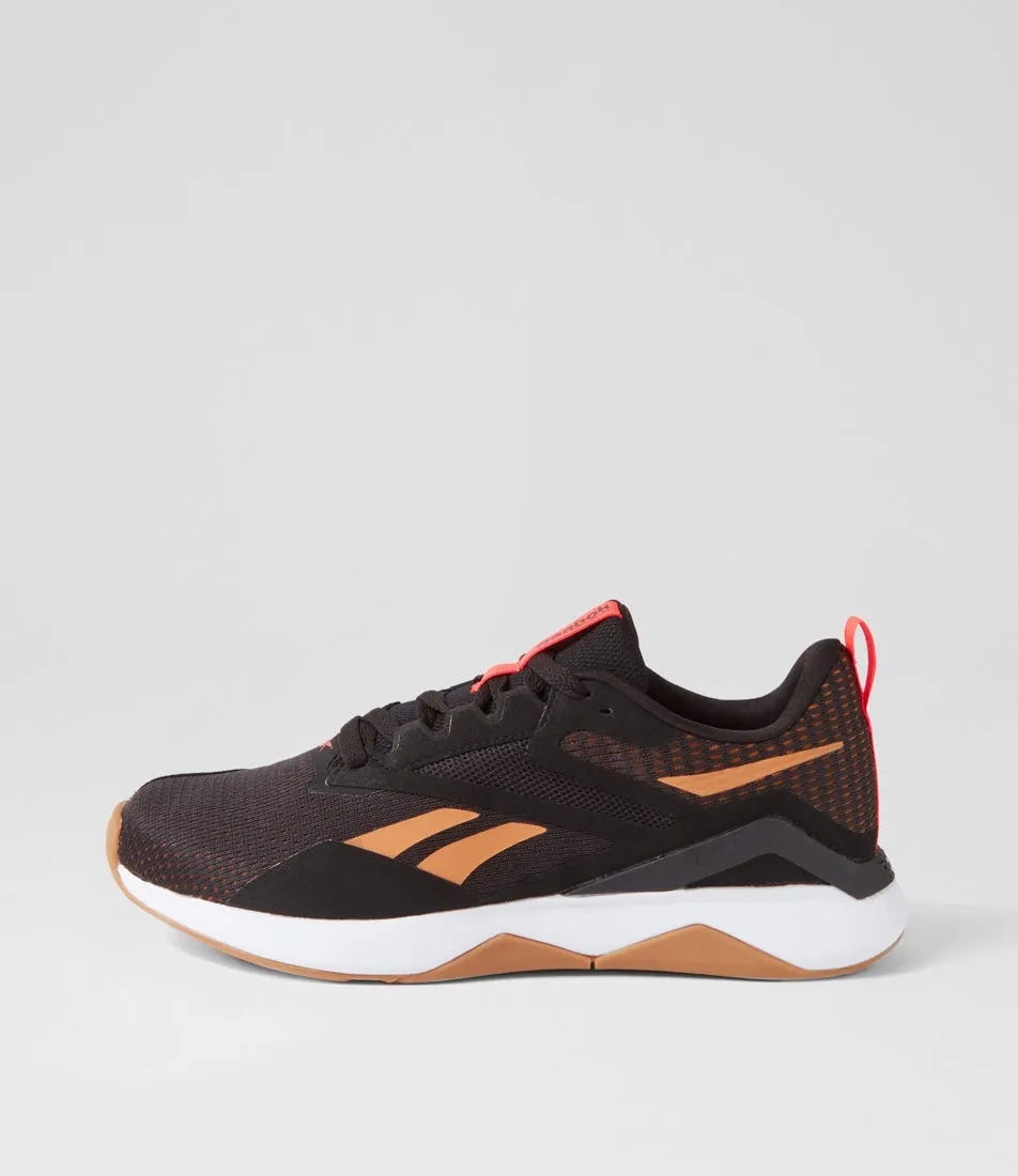 REEBOK Nanoflex Tr 2 M Black Brown Mesh Sneakers