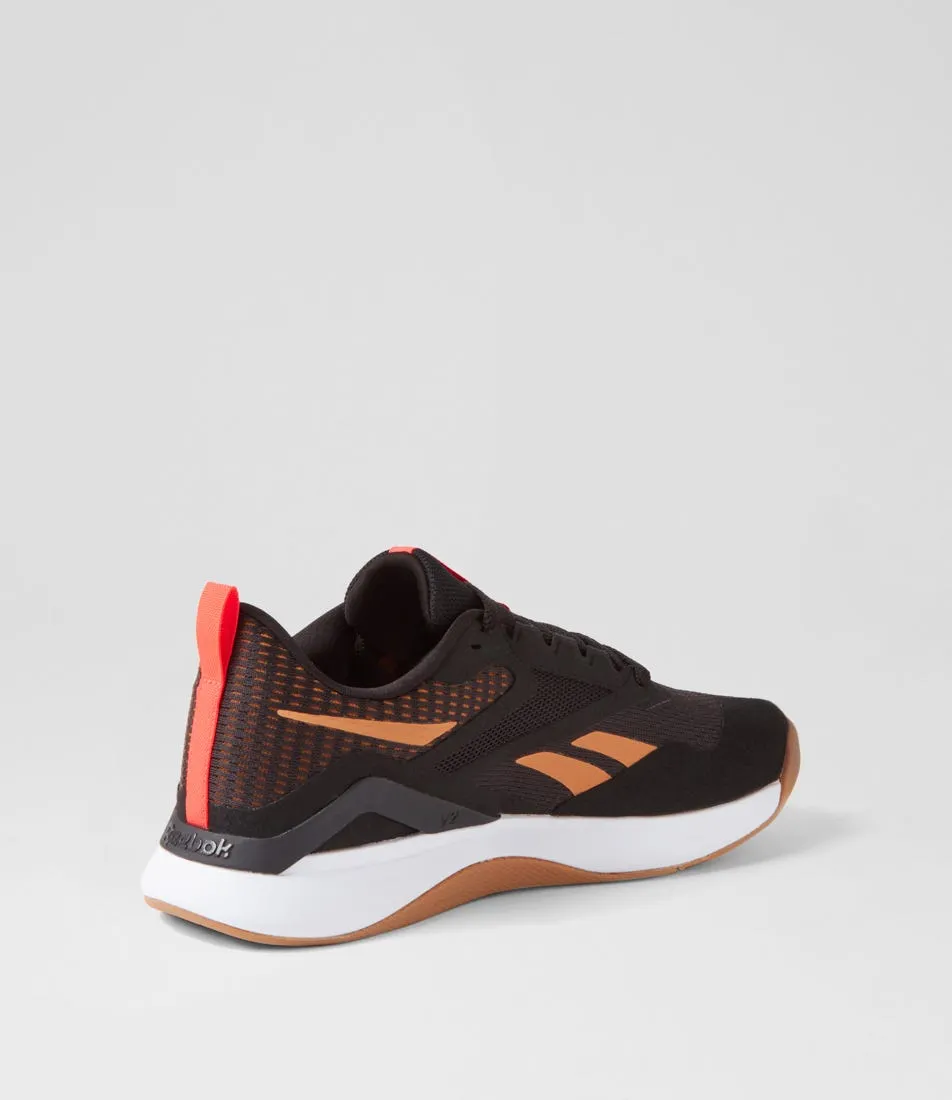 REEBOK Nanoflex Tr 2 M Black Brown Mesh Sneakers