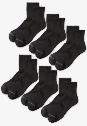 Reebok Quarter Top Socks, 6-pack