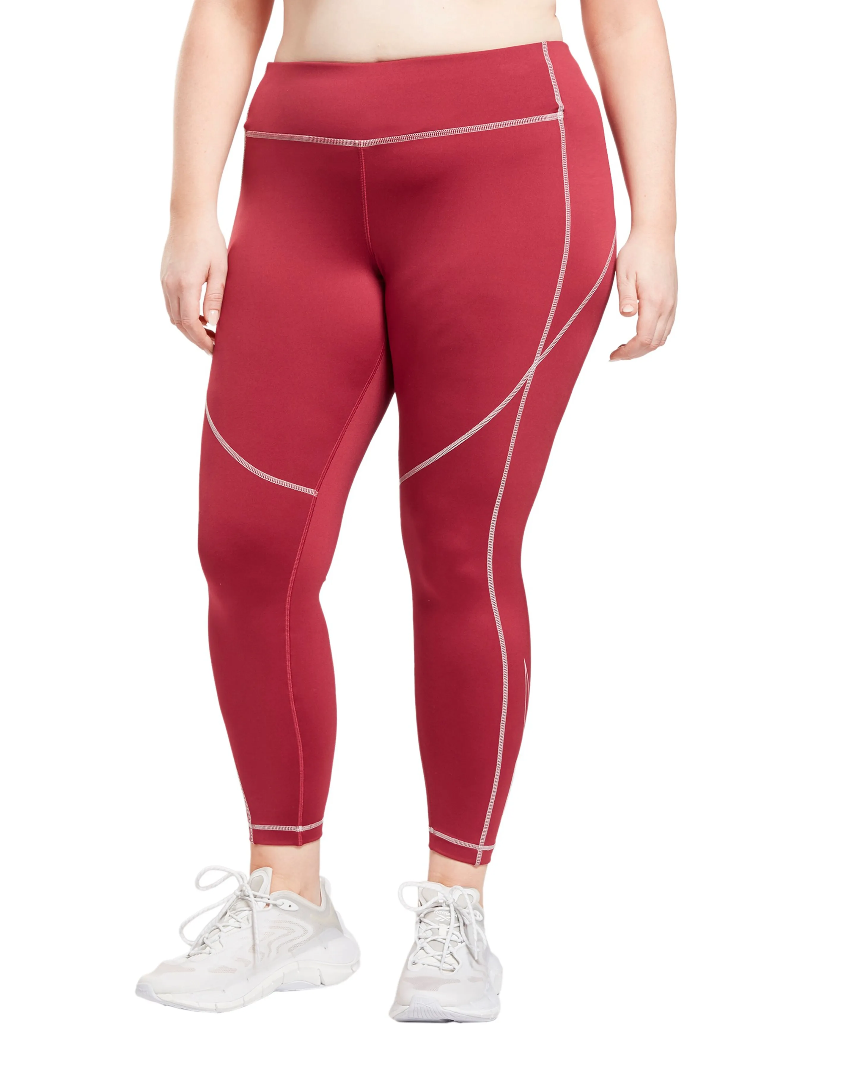 Reebok WOR Big Logo Tight Plus Size | Simply Be