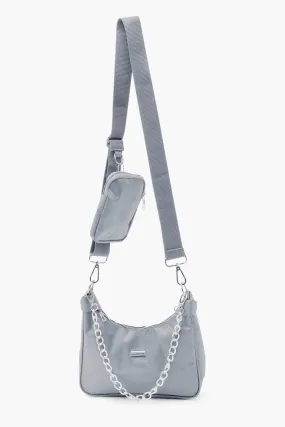 Reflective Edge Nylon Multiway Cross Body Bag