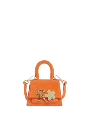 Richard quinn  Mini suede shoulder bag - Orange