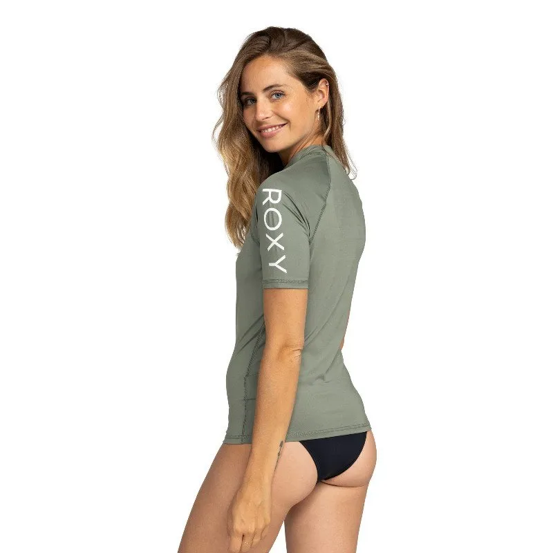 Roxy WHOLE HEARTED RASH VEST IN AGAVE GREEN