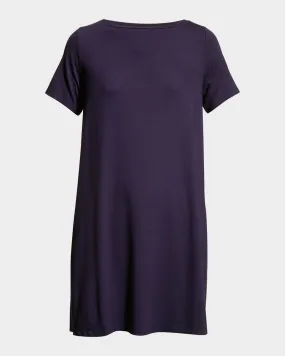 Short-Sleeve Viscose Jersey Tunic