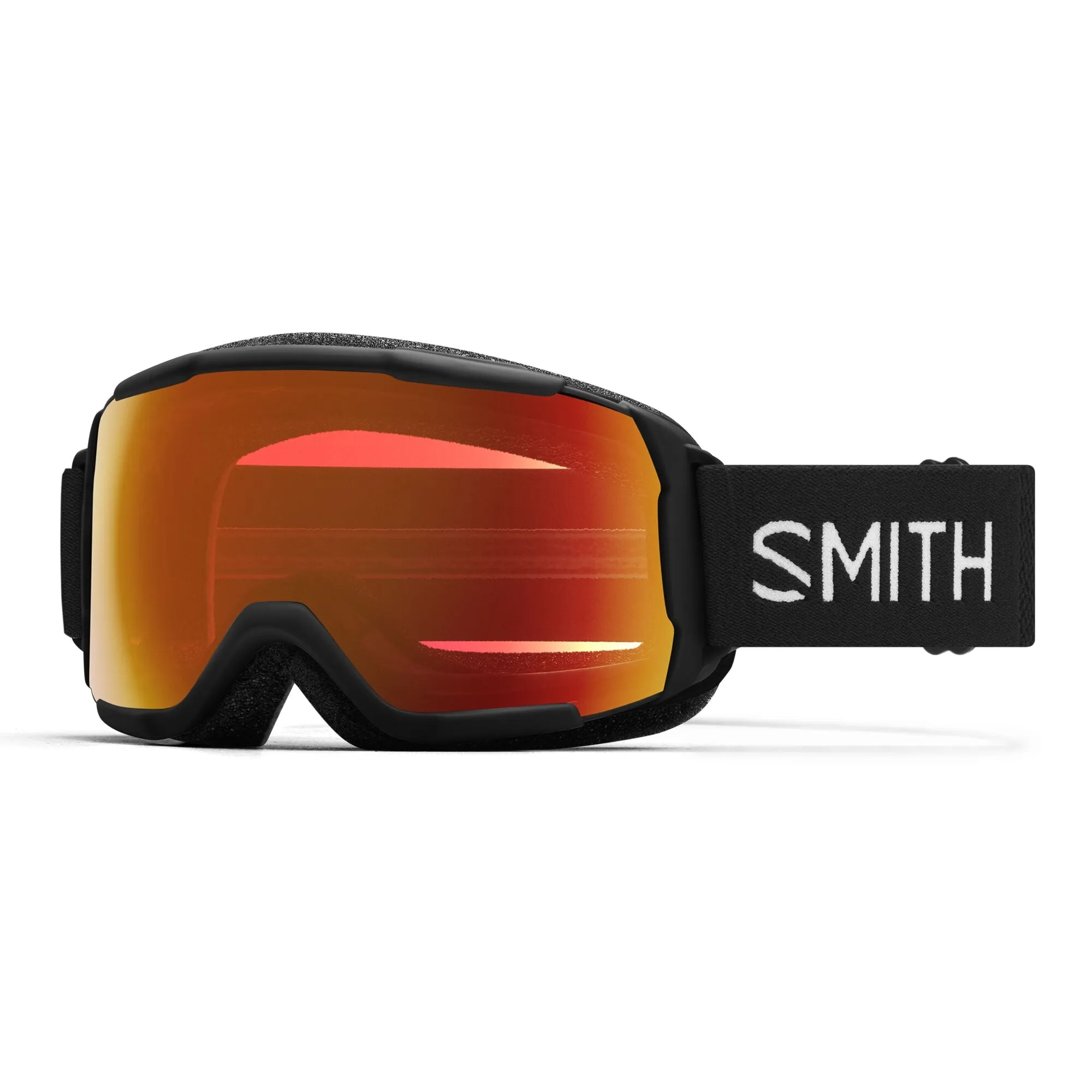 Smith Grom Kids Snowboard Goggles Black/ChromaPop Everyday Red Mirror