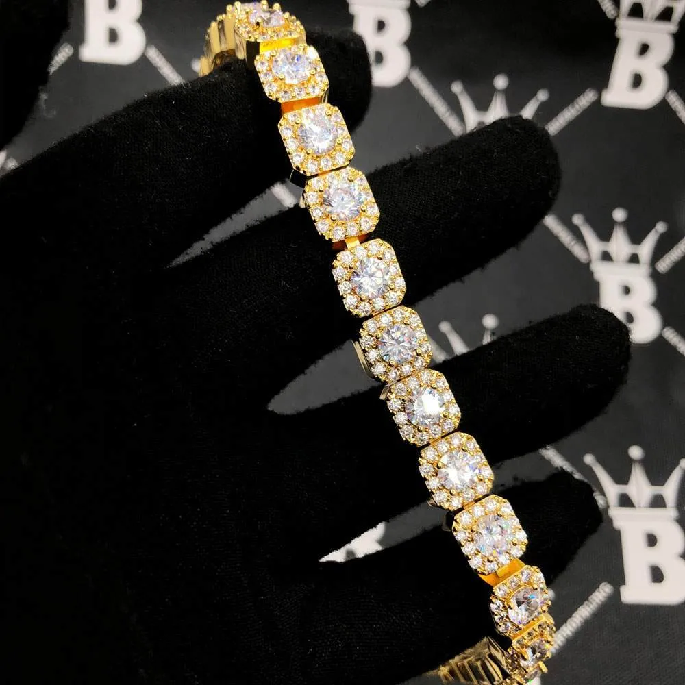 Solitaire Cluster Hip Hop Iced Out Bracelet