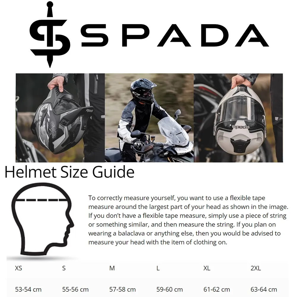 Spada Raiden Plain Helmet - White