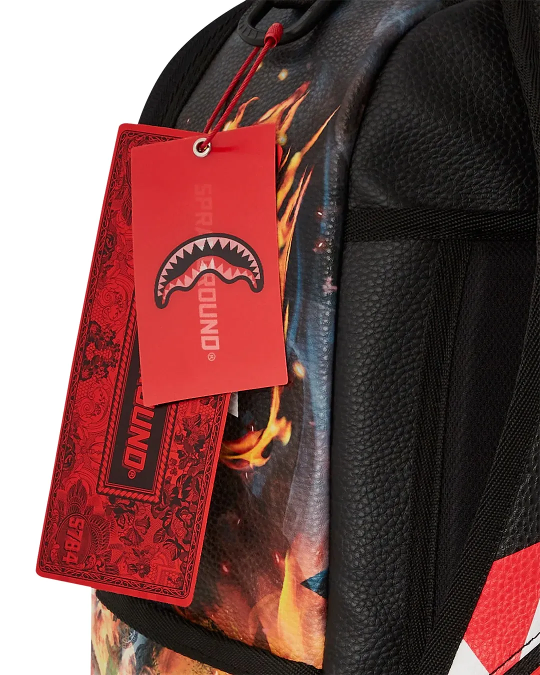 Sprayground Shark Fire Check DLXSV Backpack B6358