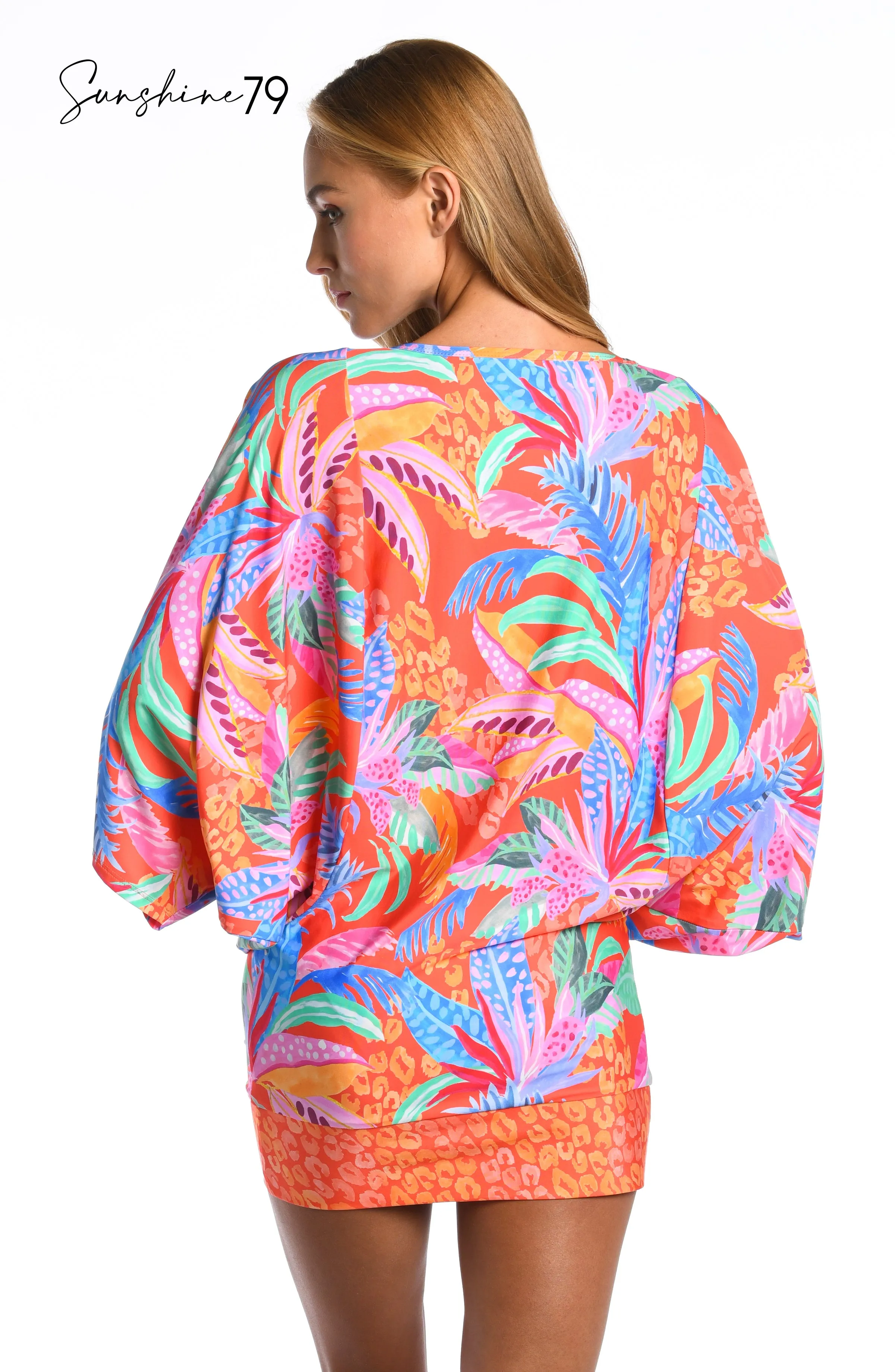 Sunshine 79 Trippy Tropics Short Sleeve Tunic - FINAL SALE