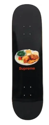 Supreme Chicken Dinner Skateboard Deck - Black