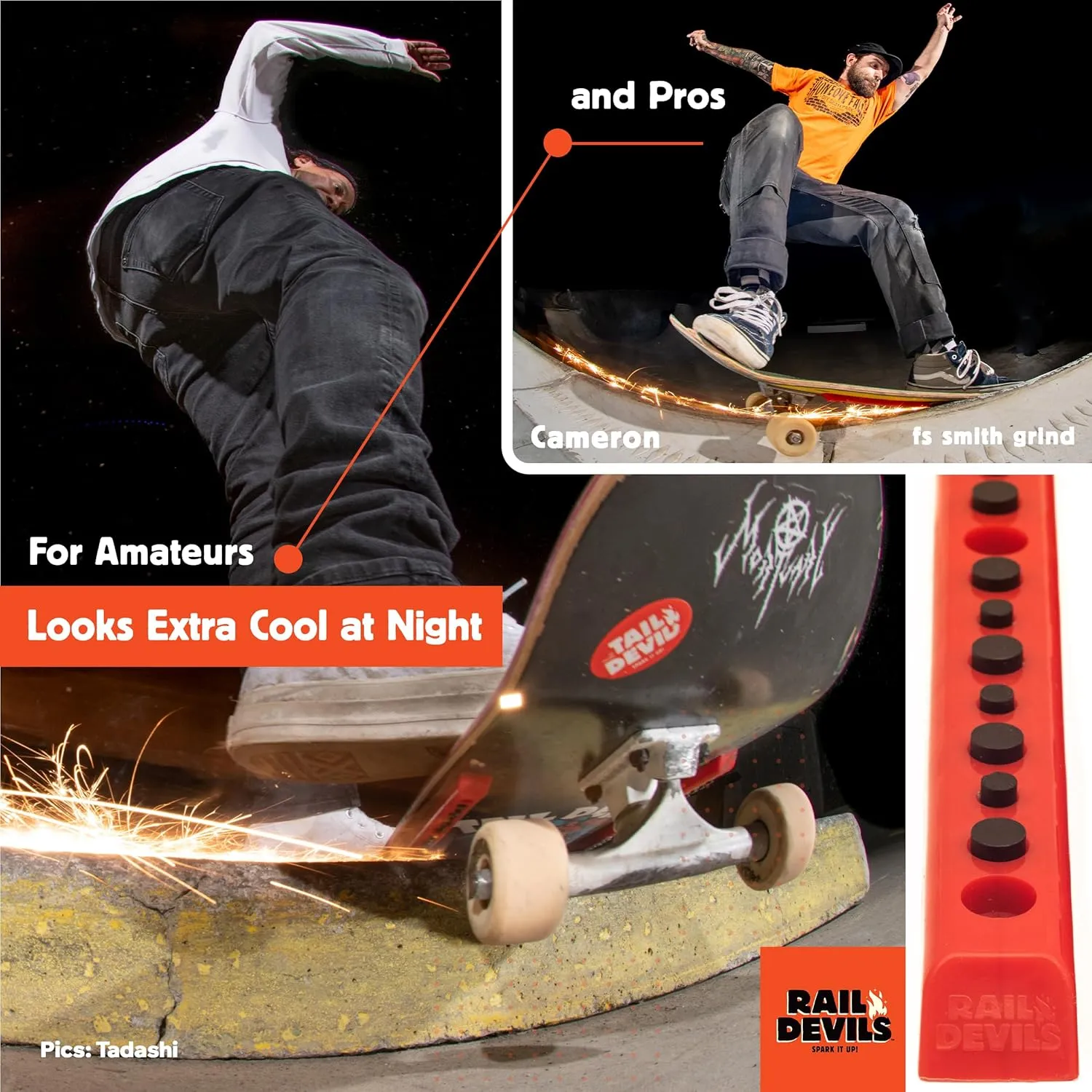 Tail Devil Rail Devils Sparking Skateboard Rails