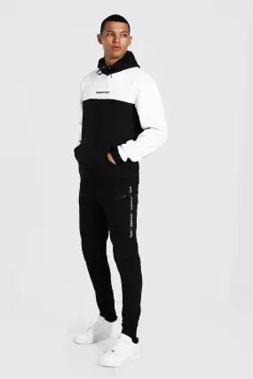 Tall Man Colour Block Tracksuit With Tape