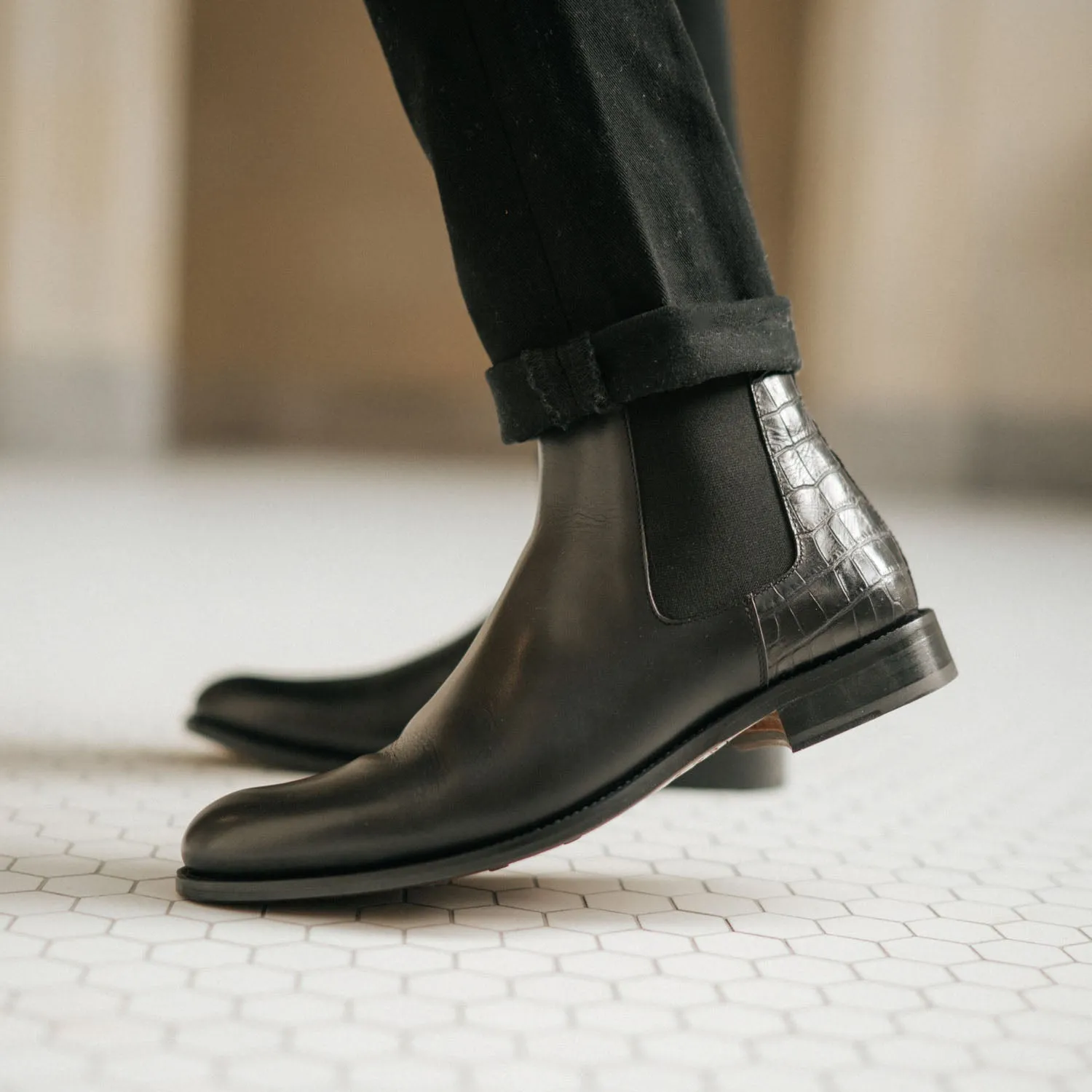 The Hiro Boot in Midnight