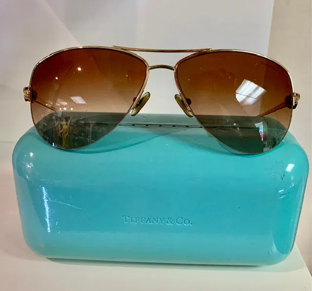 TIFFANY & Co. SUNGLASSES AVIATOR (PREOWNED)