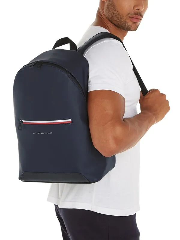 Tommy Hilfiger Essential Corp Dome Backpack - Space Blue