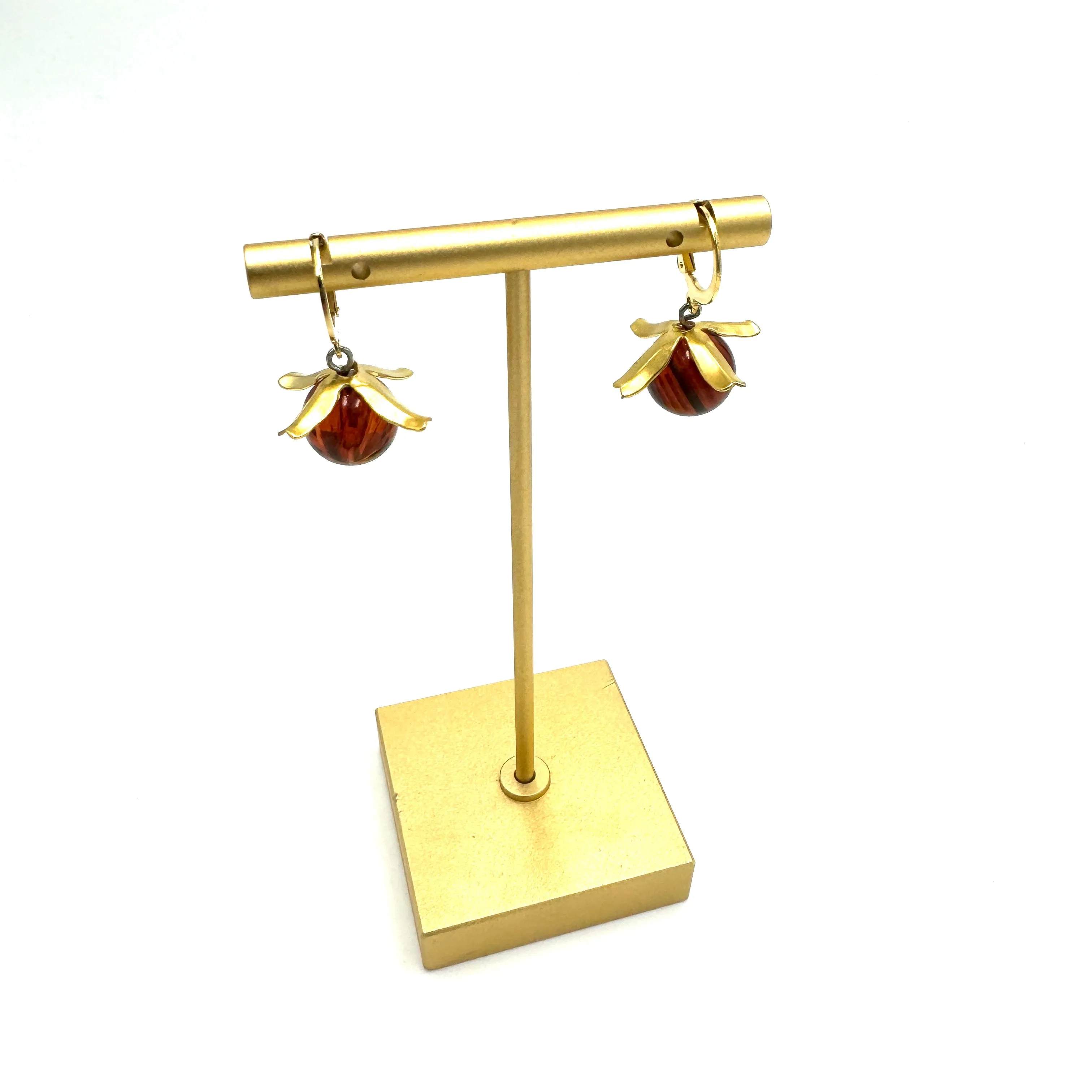 Tortoise 'Cherry' Drop Earrings