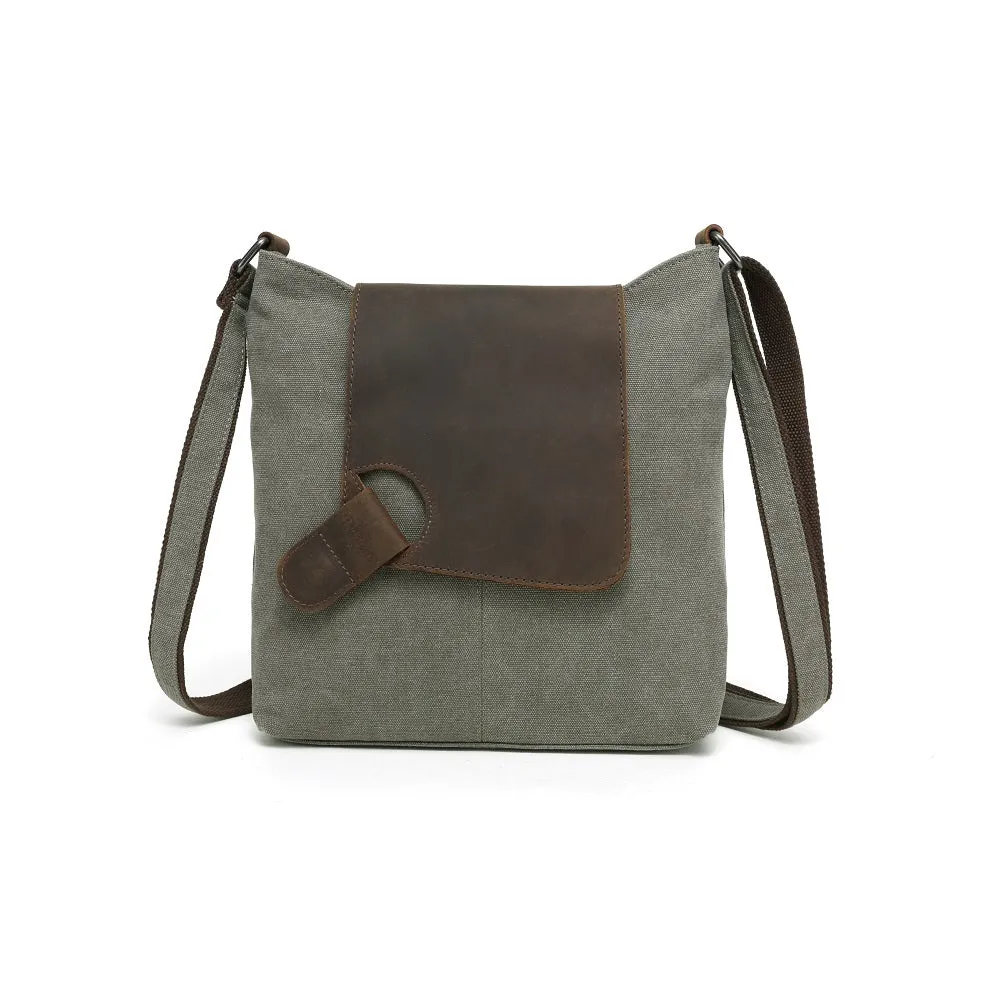 Tote Bag with Leather Trim