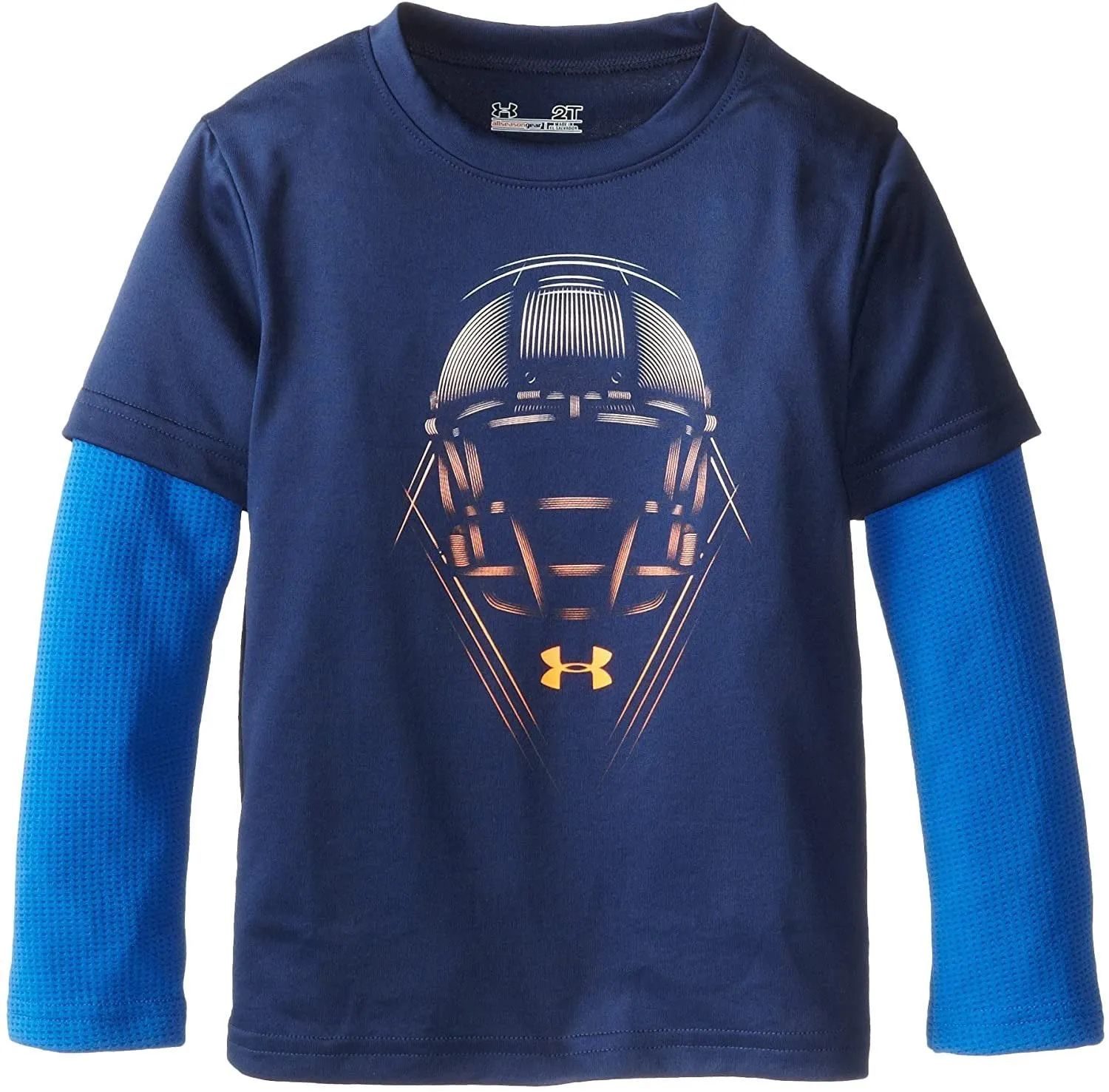 Under Armour Little Boys' Helmet Slider Toddler Blue, Deep Space Blue