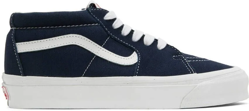 Vans Navy OG Sk8 Mid LX Sneakers