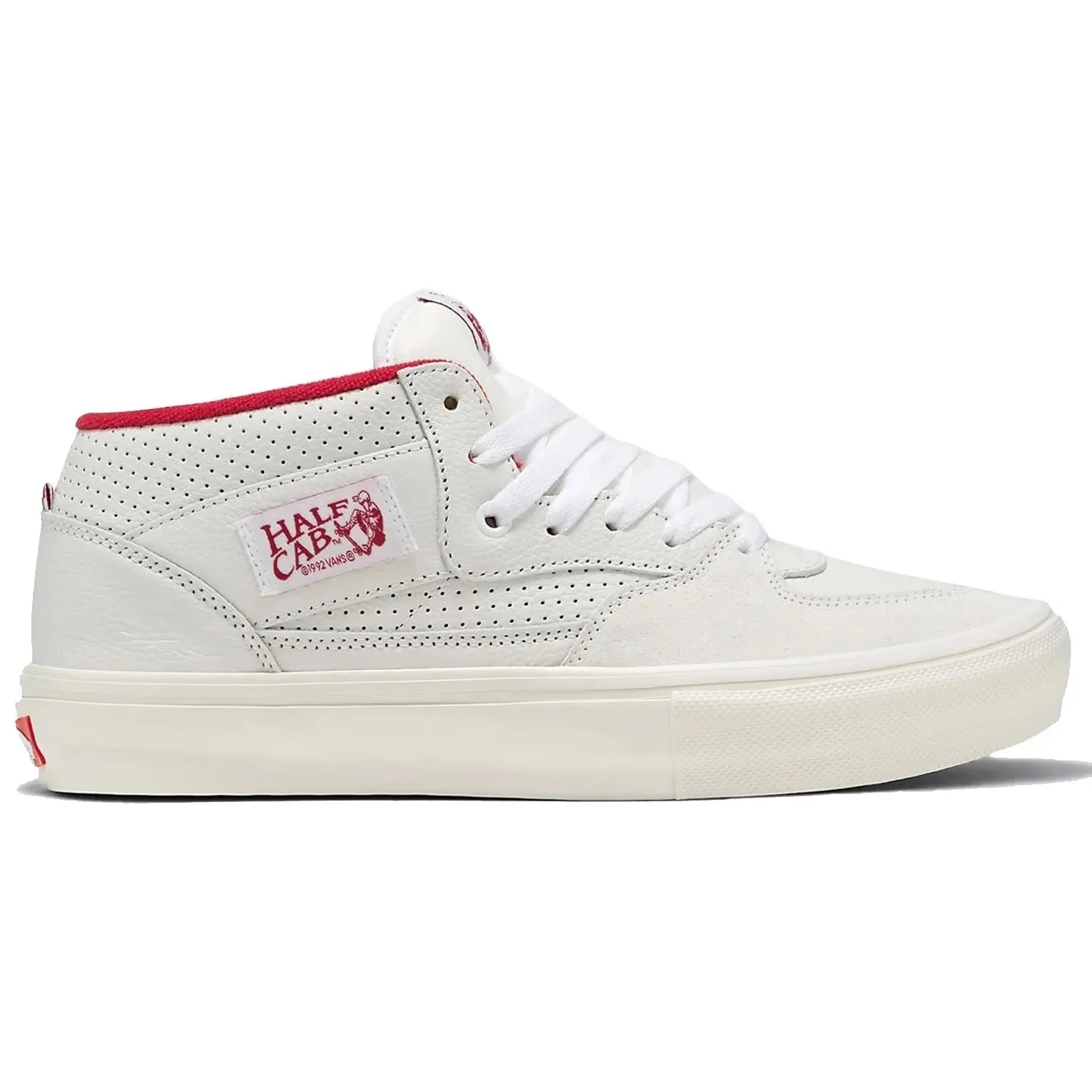 Vans Skate Half Cab (Vintage Sport White/Red)