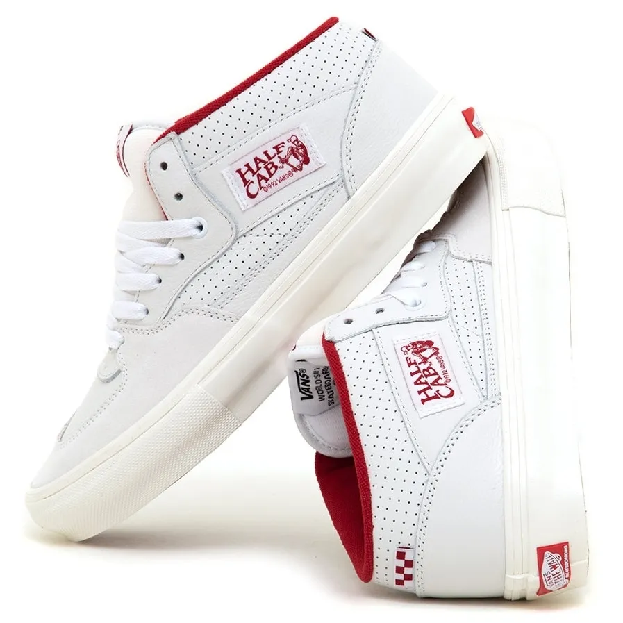 Vans Skate Half Cab (Vintage Sport White/Red)