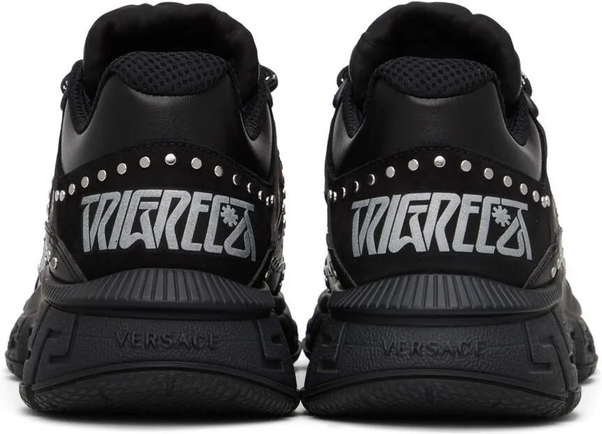 Versace Black Studded Trigreca Sneakers