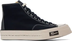 Visvim Navy Skagway Hi Patten Sneakers