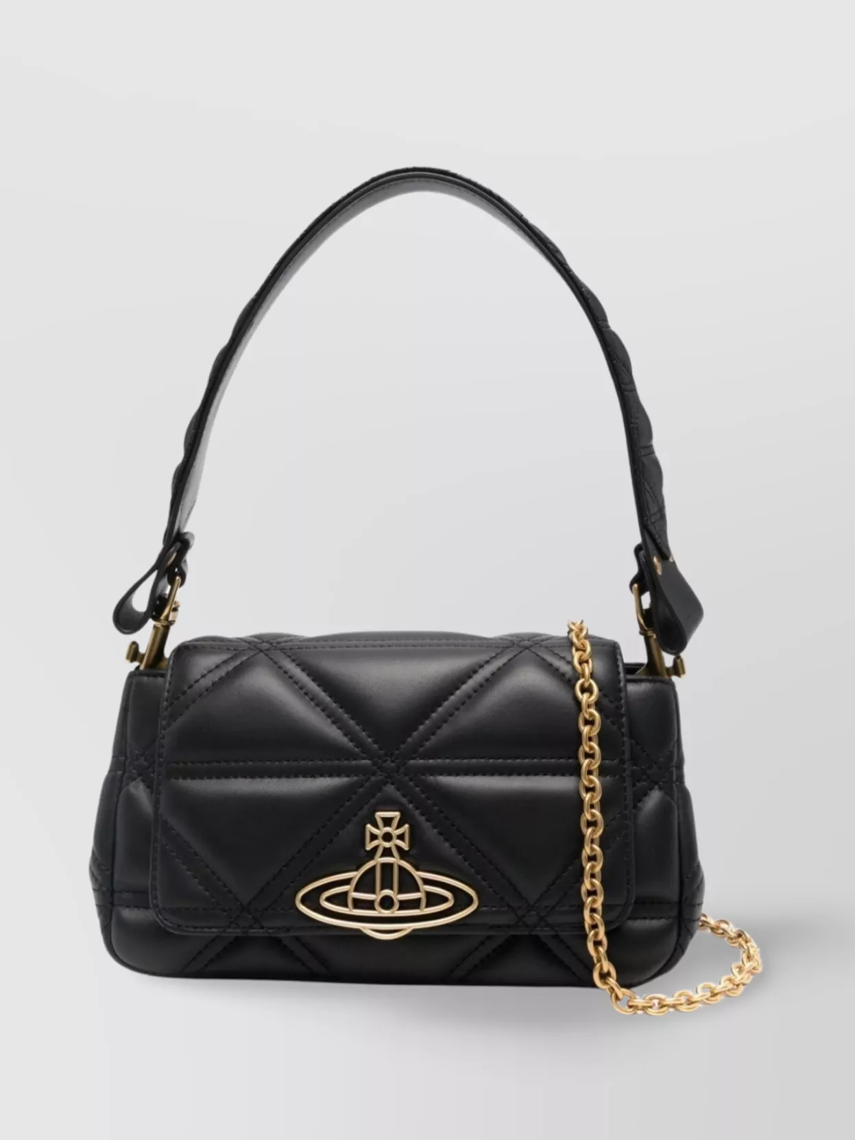 Vivienne Westwood   Quilted chain-link shoulder bag