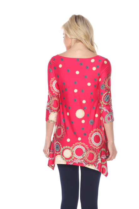 Women's 3/4 Sleeve Tunic Top