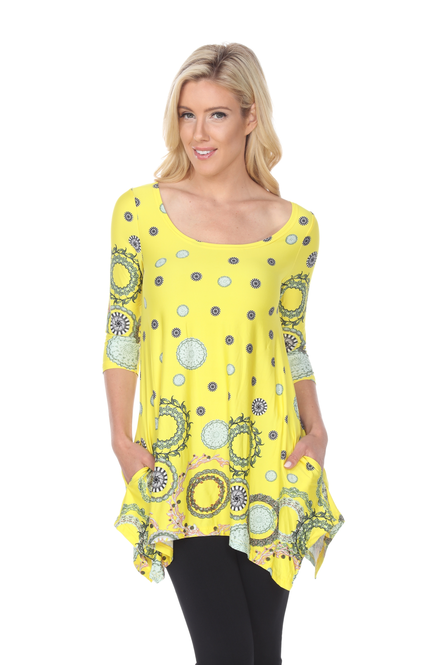 Women's 3/4 Sleeve Tunic Top