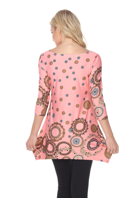 Women's 3/4 Sleeve Tunic Top