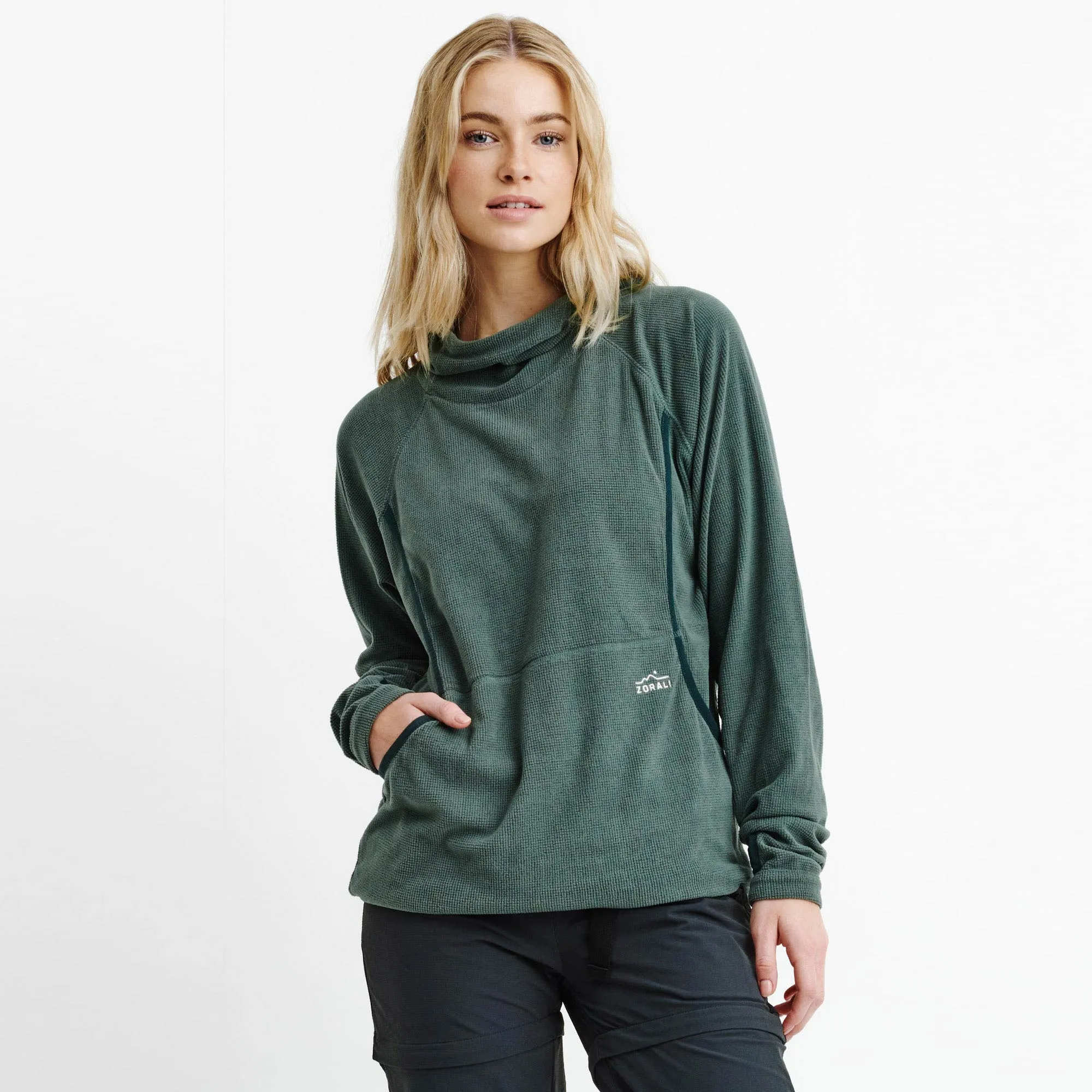 Womens Air-Grid Fleece Deep Forest