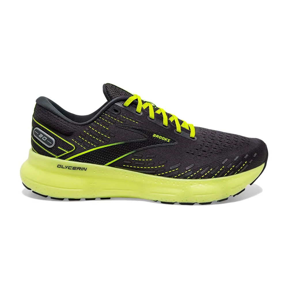 Women's Glycerin 20 Running Shoe - Ebony/Nightlife - Regular (B)