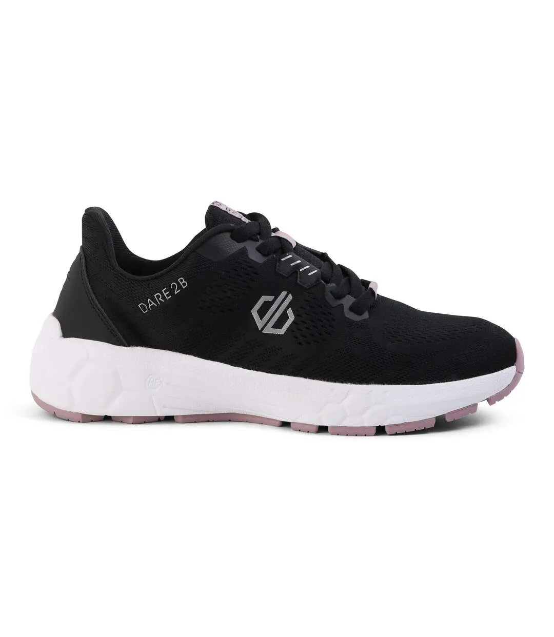 Womens/ladies hex rapid performance trainers black/woodrose Dare 2B