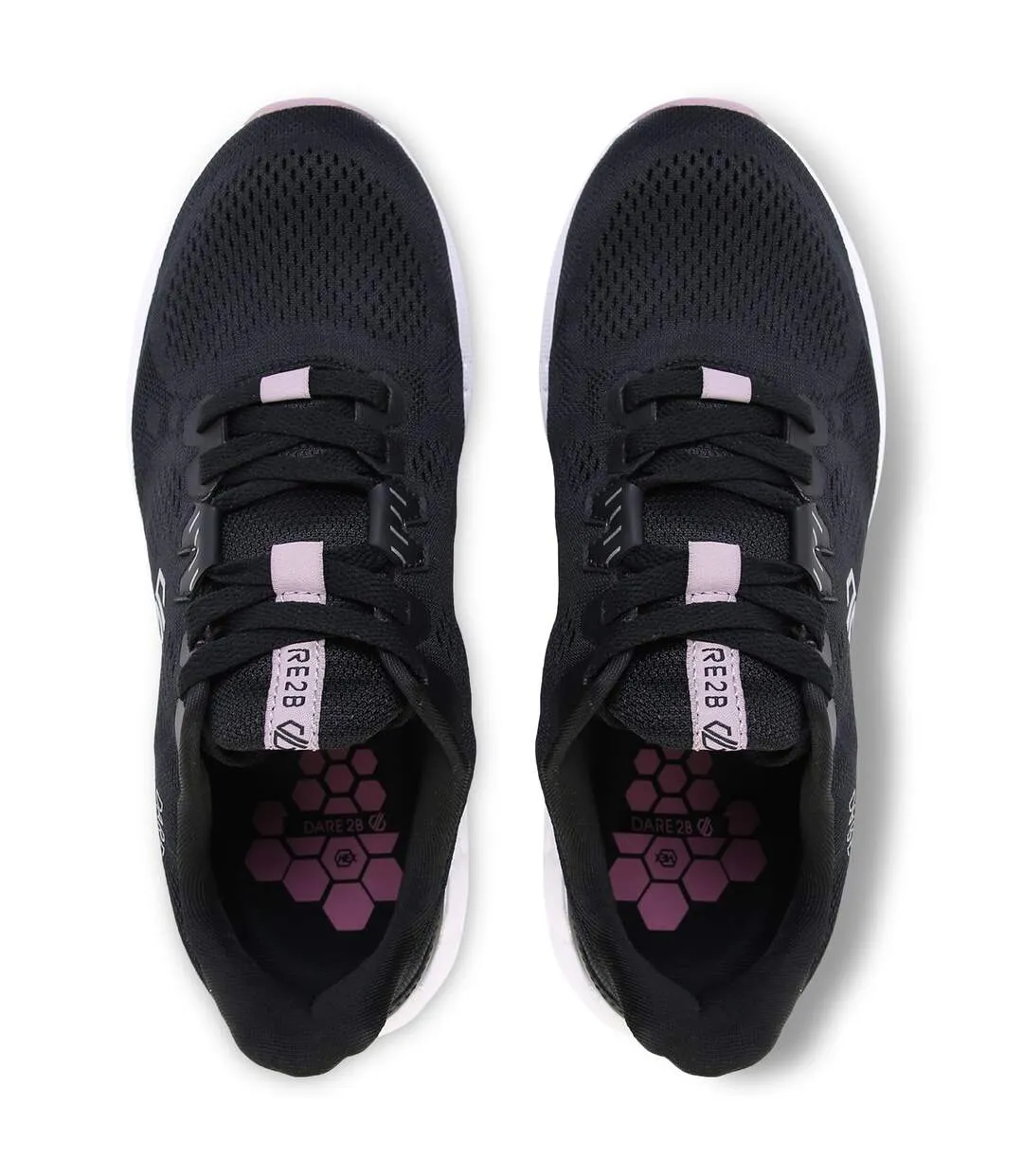 Womens/ladies hex rapid performance trainers black/woodrose Dare 2B