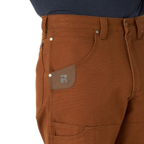 Wrangler Men's Relaxed Fit Riggs Workwear Mason Canvas Pant in Toffee Brown