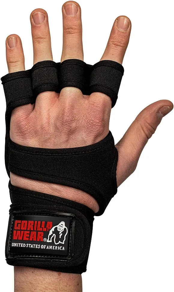 Yuma Weight Lifting Workout Gloves - Black - M Gorilla Wear